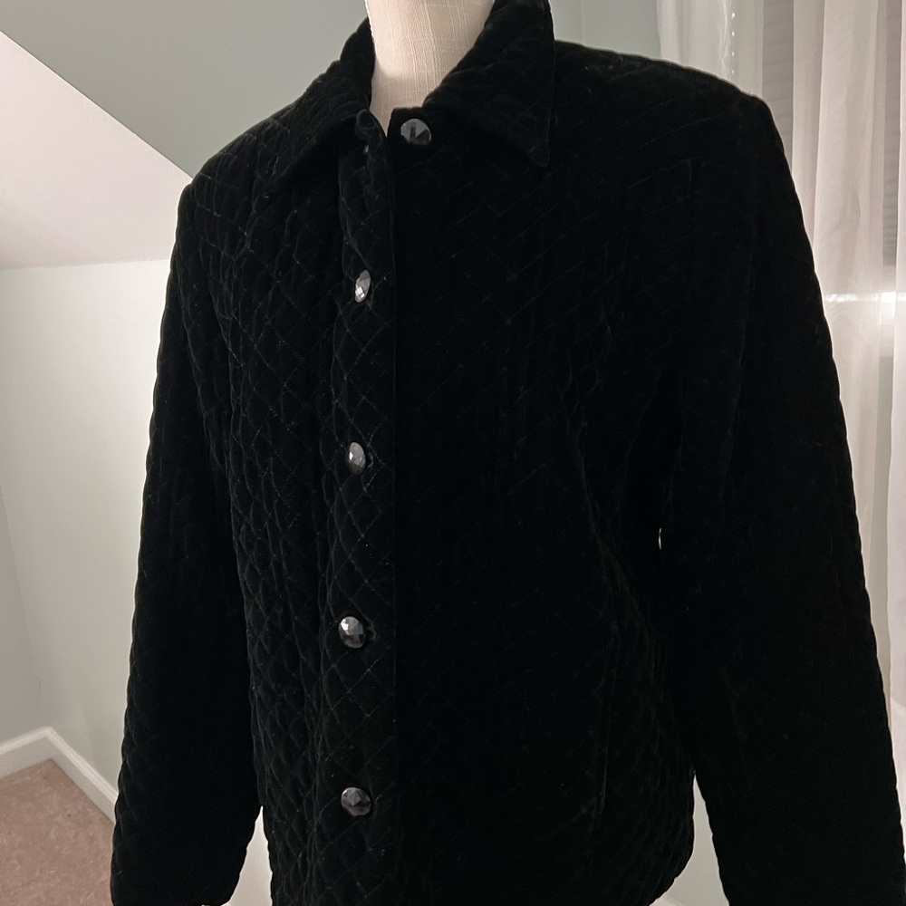 Vintage Velour Black Jacket. - image 1